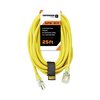 Defender Cable 12/3 Gauge, 25 ft SJTW w Lighted End, UL and ETL Listed Contractor Grade Extension Cord DCE-310-22